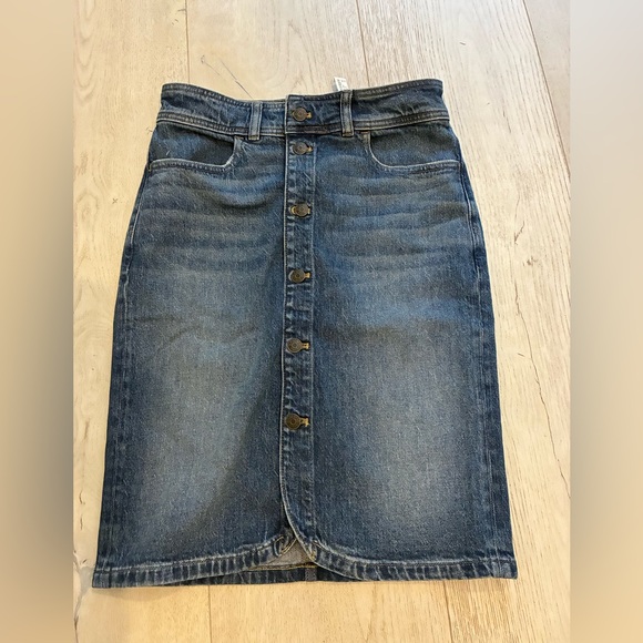 Madewell Blue Denim Skirt NWT 26 - Picture 1 of 4